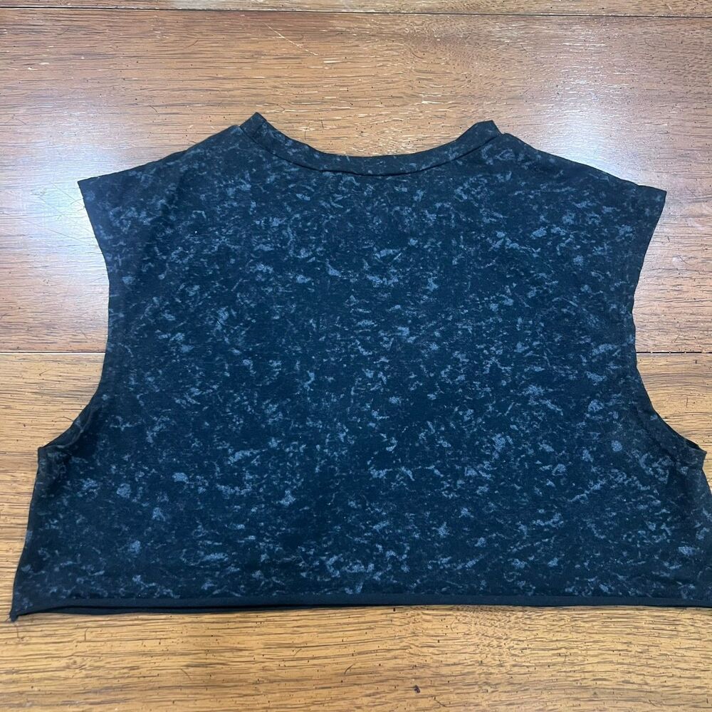 California Biker Graphic Crop Muscle Tank - Acid Wash Gray - Size Medium - Picture 5 of 7